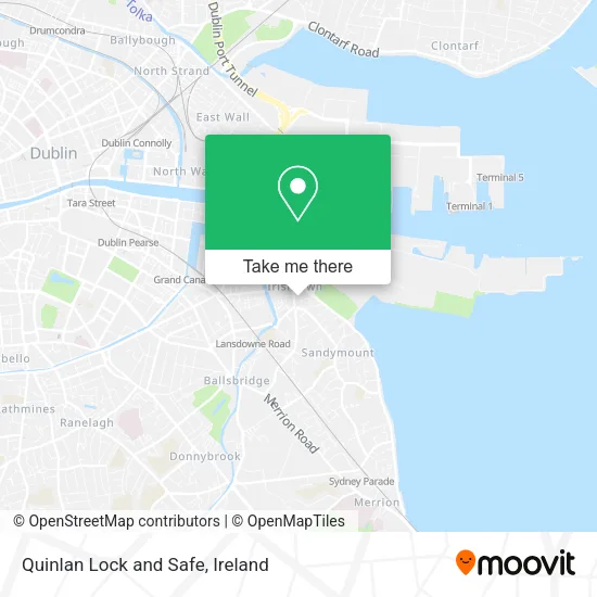 Quinlan Lock and Safe map