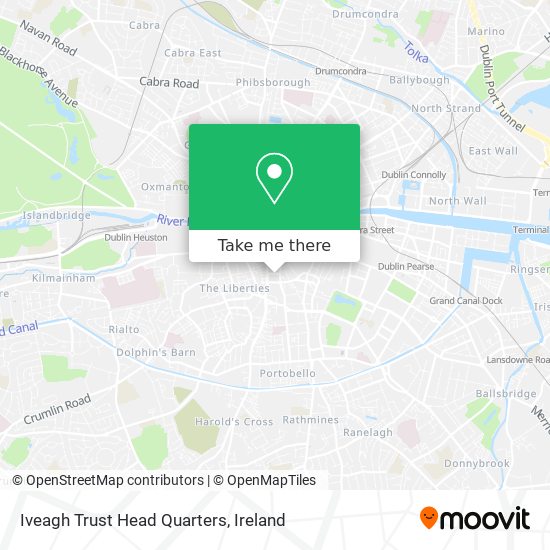 Iveagh Trust Head Quarters map