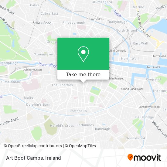 Art Boot Camps map