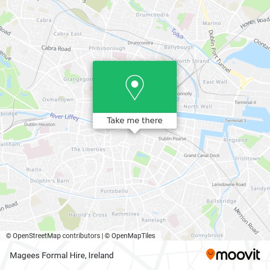 Magees Formal Hire map