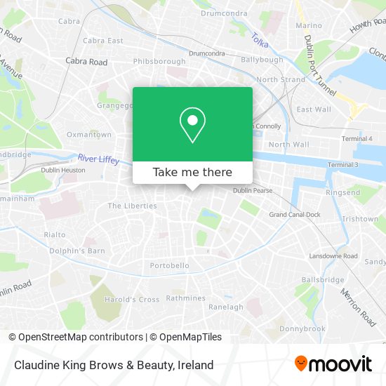 Claudine King Brows & Beauty map