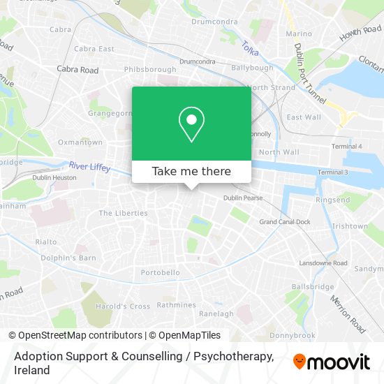 Adoption Support & Counselling / Psychotherapy map