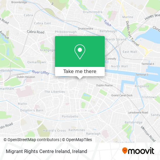 Migrant Rights Centre Ireland map