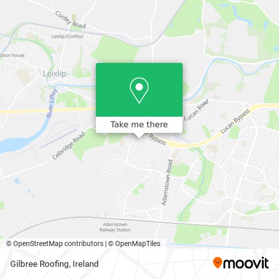 Gilbree Roofing map