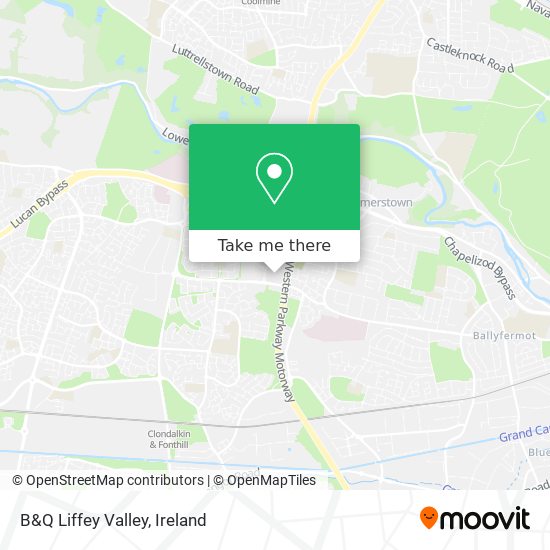 B&Q Liffey Valley map