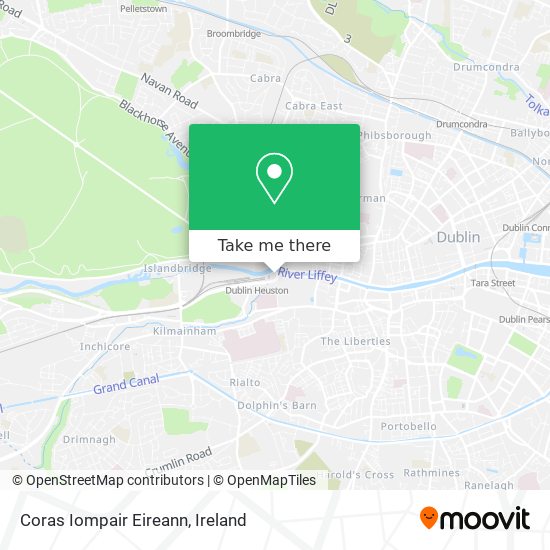 Coras Iompair Eireann map