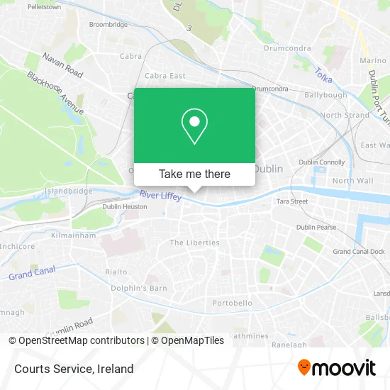 Courts Service map
