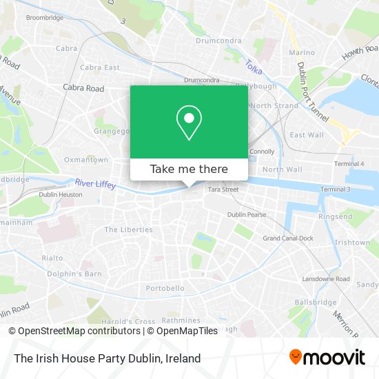 The Irish House Party Dublin map