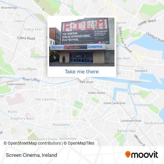 Screen Cinema map