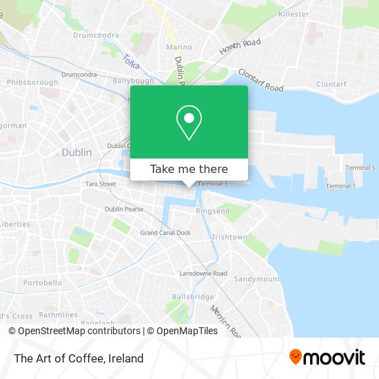 The Art of Coffee map