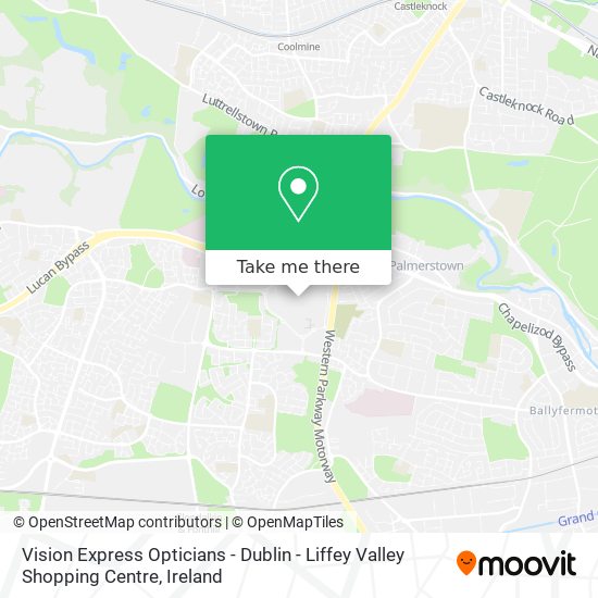 Vision Express Opticians - Dublin - Liffey Valley Shopping Centre map