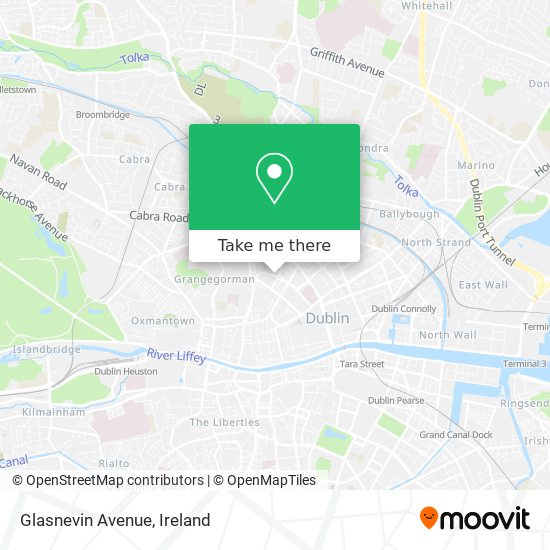 Glasnevin Avenue map