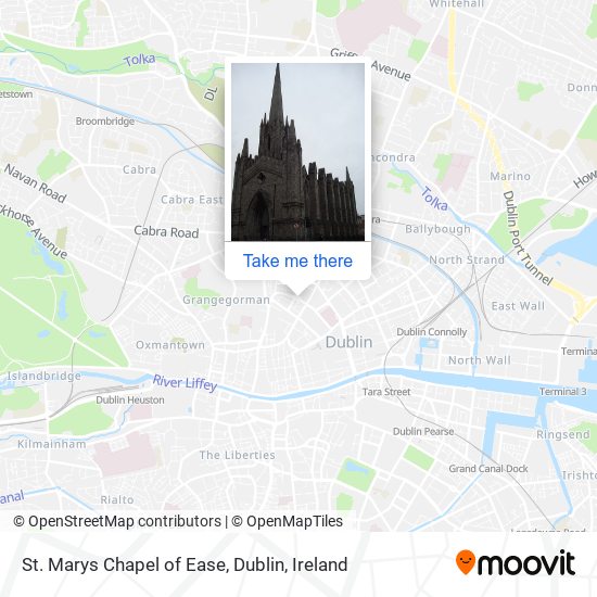 St. Marys Chapel of Ease, Dublin map