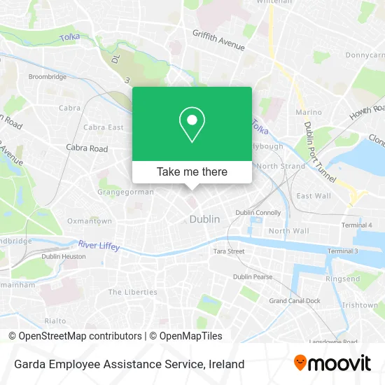 Garda Employee Assistance Service map
