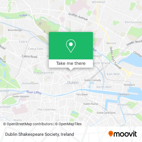 Dublin Shakespeare Society map