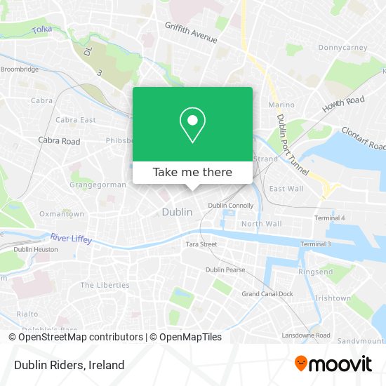 Dublin Riders map