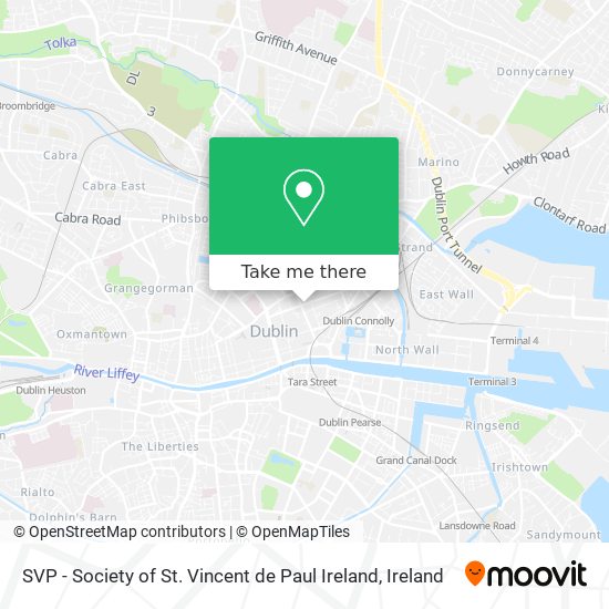 SVP - Society of St. Vincent de Paul Ireland map