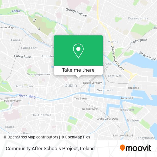 Community After Schools Project map