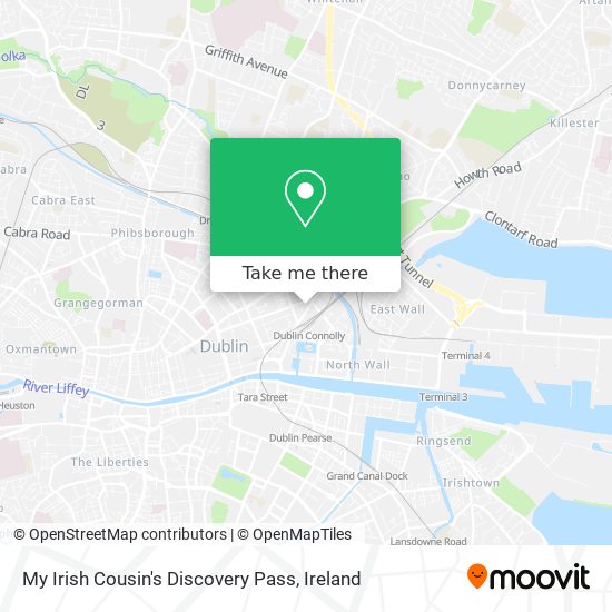 My Irish Cousin's Discovery Pass map