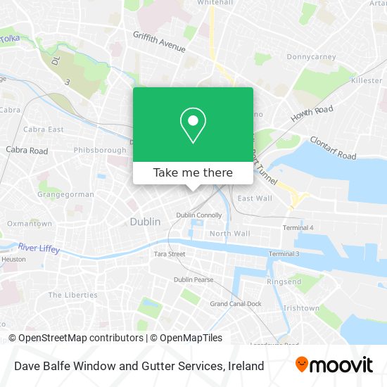 Dave Balfe Window and Gutter Services map