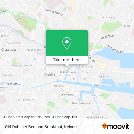 Old Dubliner Bed and Breakfast map