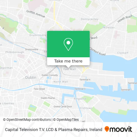 Capital Television T.V. LCD & Plasma Repairs map