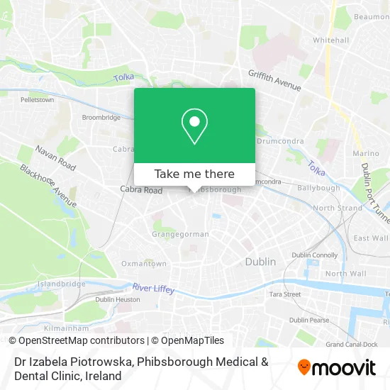 Dr Izabela Piotrowska, Phibsborough Medical & Dental Clinic map