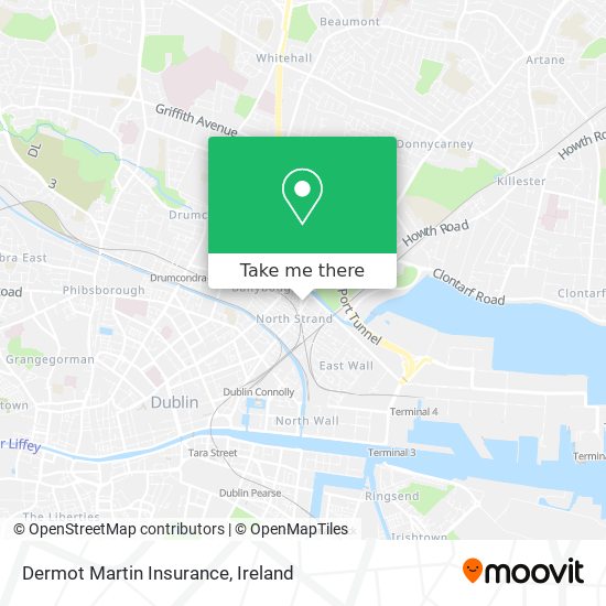 Dermot Martin Insurance map