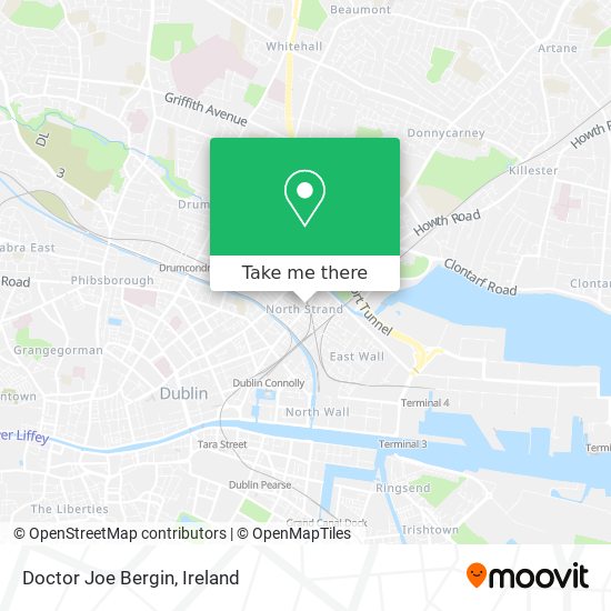 Doctor Joe Bergin map