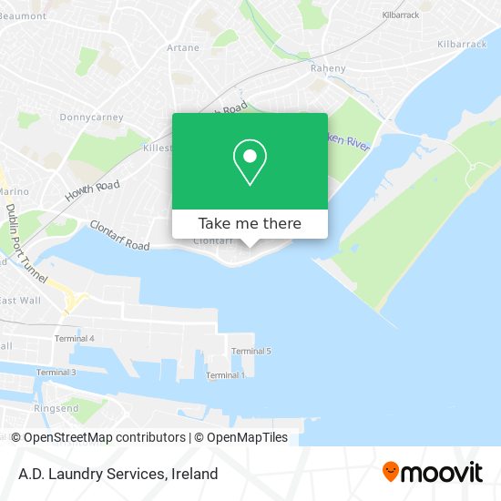 A.D. Laundry Services map