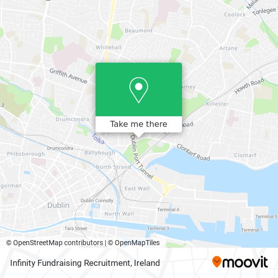 Infinity Fundraising Recruitment map