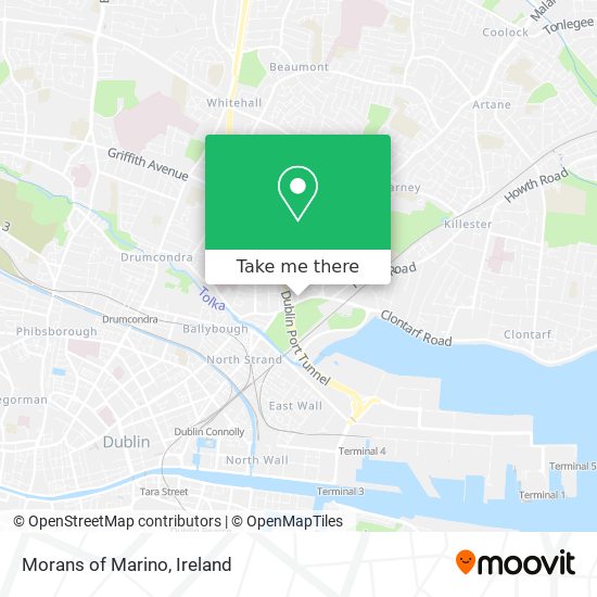 Morans of Marino map