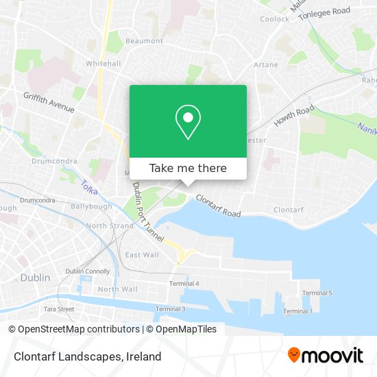 Clontarf Landscapes map