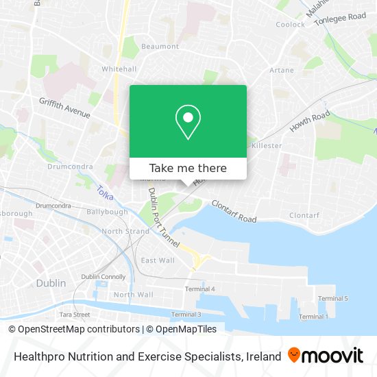 Healthpro Nutrition and Exercise Specialists map