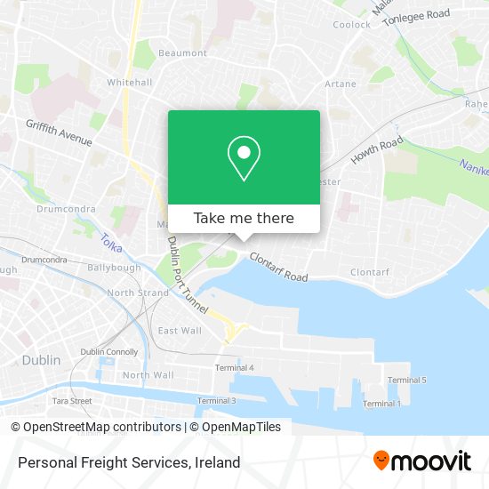 Personal Freight Services map