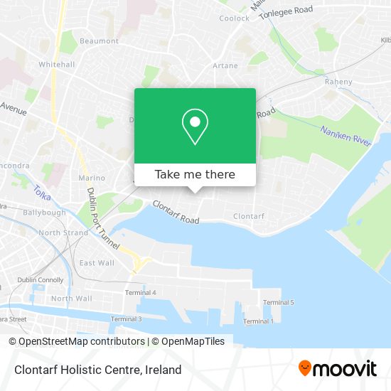 Clontarf Holistic Centre map