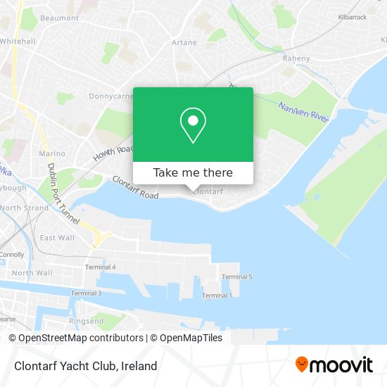 Clontarf Yacht Club map