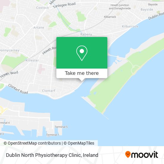 Dublin North Physiotherapy Clinic map
