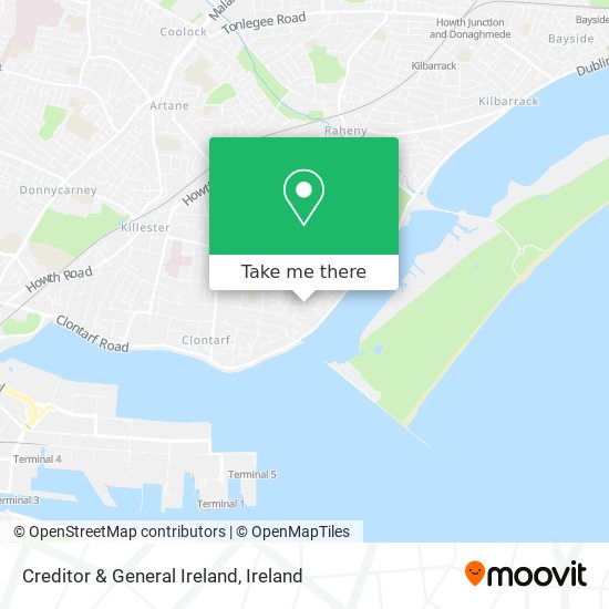 Creditor & General Ireland map