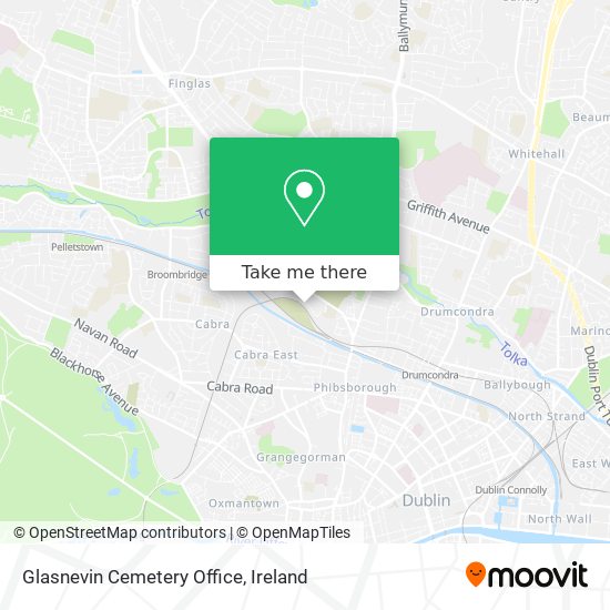 Glasnevin Cemetery Office map