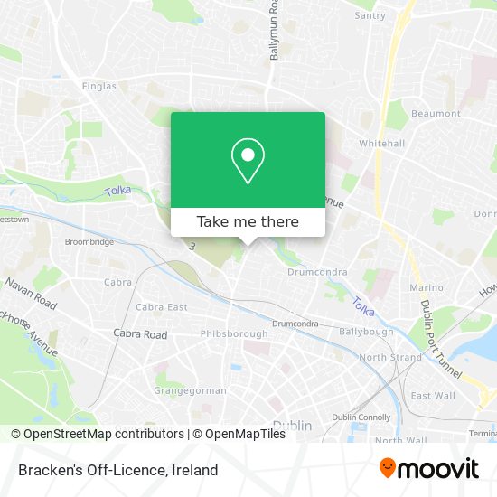 Bracken's Off-Licence map