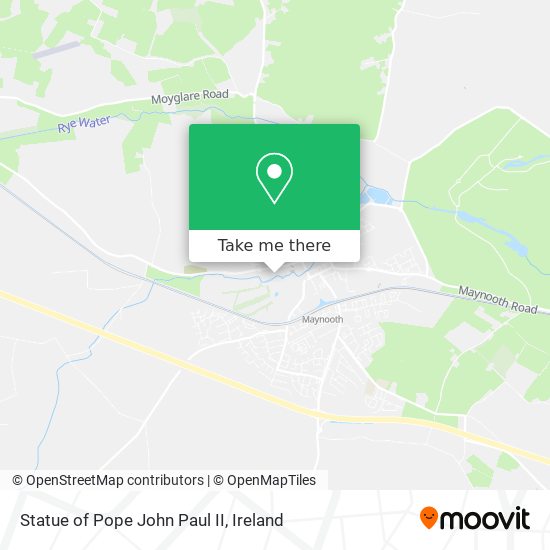 Statue of Pope John Paul II map