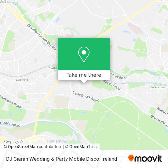 DJ Ciaran Wedding & Party Mobile Disco map