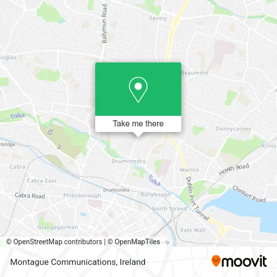 Montague Communications map