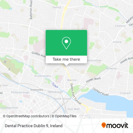 Dental Practice Dublin 9 map