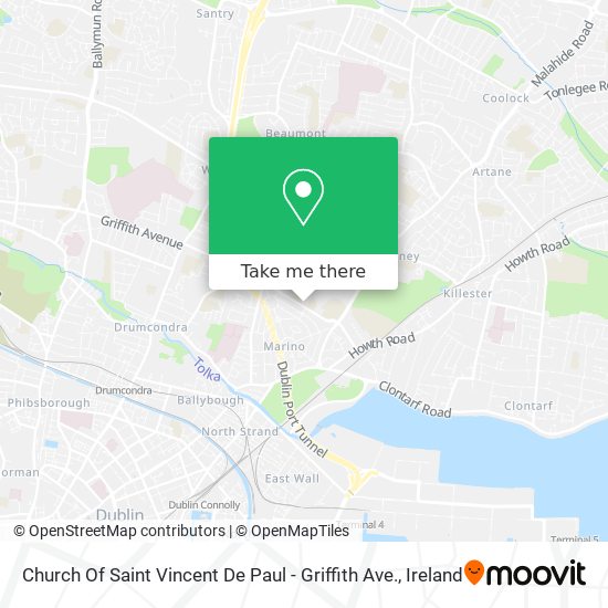 Church Of Saint Vincent De Paul - Griffith Ave. map