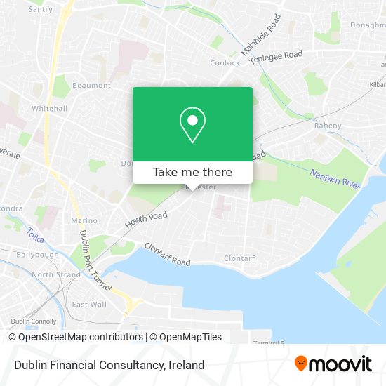 Dublin Financial Consultancy map