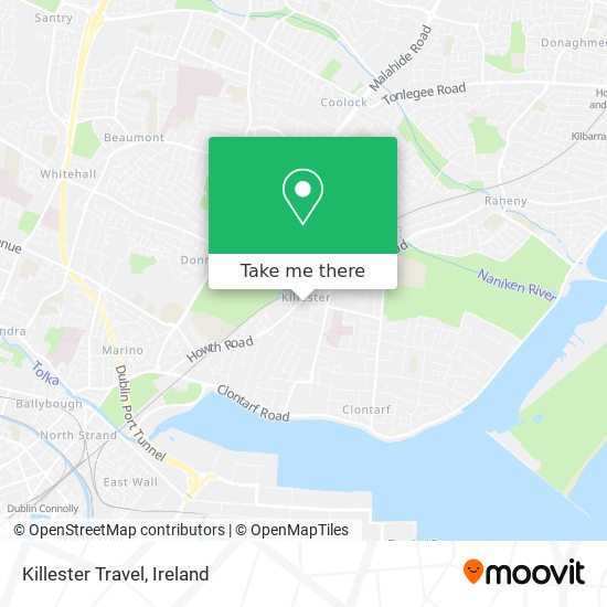 Killester Travel map