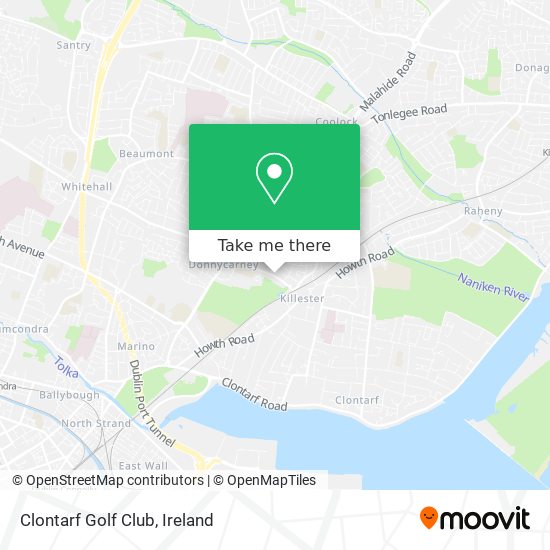 Clontarf Golf Club map