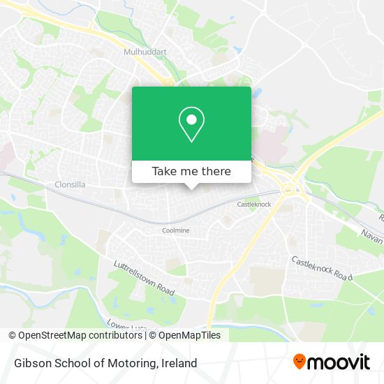 Gibson School of Motoring map